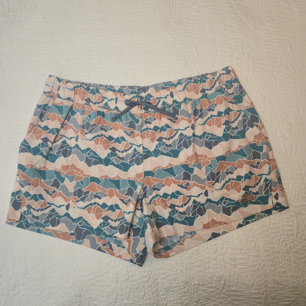 North Face‎ Women's Class V Pull On Shorts Dry Print 4" Inseam XXL 2X NWT